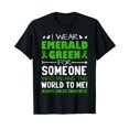 thumbnail image 1 of Support Liver Cancer Awareness Ribbon Green Men Women Kids T-Shirt, 1 of 5