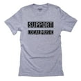 thumbnail image 1 of Support Local Music - Cool Simple Men's Grey T-Shirt, 1 of 2