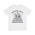 thumbnail image 1 of Support Local Street Band Funny Raccoon Shirt, Raccoon Unisex Graphic Tee, 1 of 7