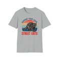 thumbnail image 1 of Support Local Street Cats, Gildan Unisex Shirt, Raccoon Graphic Tee, S-3XL, 1 of 3