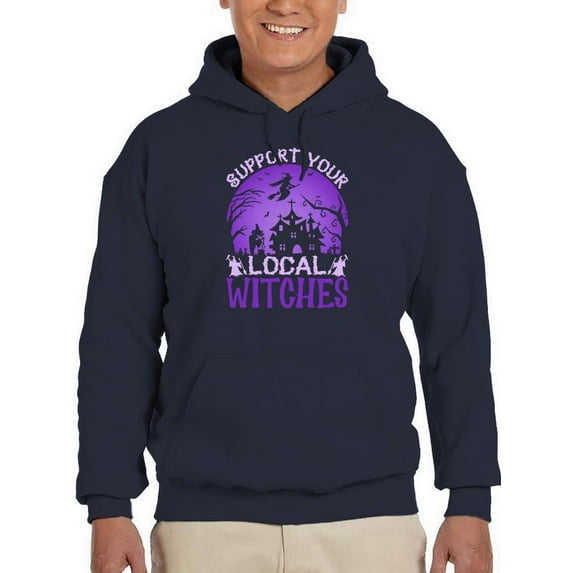 Support Local Witches Hoodie Men -Image by Shutterstock, Male 4X-Large