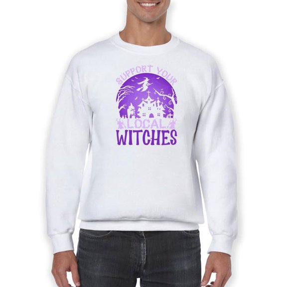 Support Local Witches Sweatshirt Men -Image by Shutterstock, Male Medium