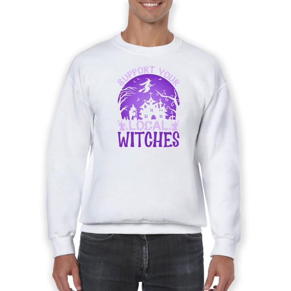 Support Local Witches Sweatshirt Men -Image by Shutterstock, Male x-Large