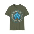 thumbnail image 1 of Support Love Prostate Cancer Awareness Month Blue Ribbon TShirt, 1 of 4