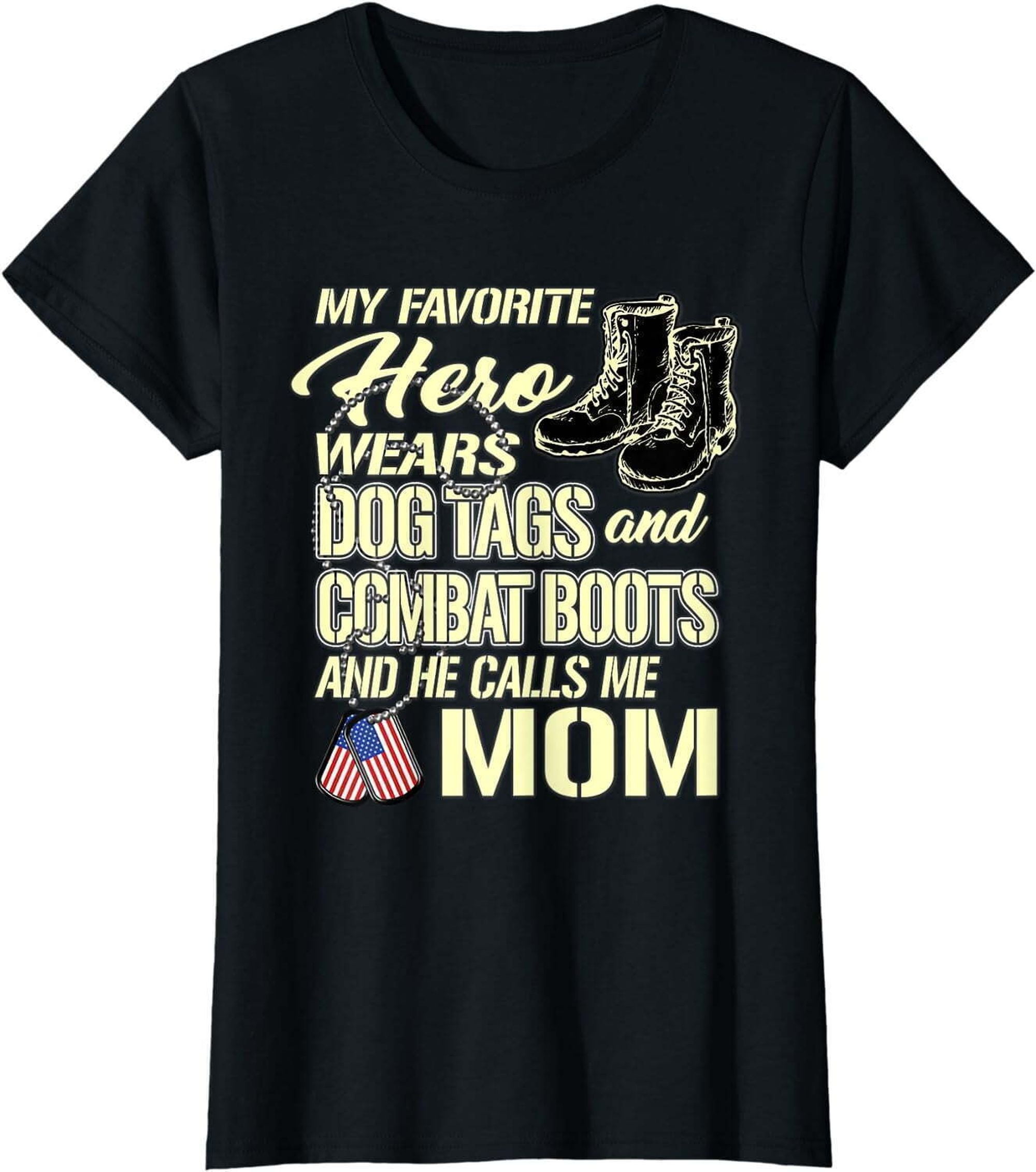 Support Our Troops Embrace Military Motherhood with Combat Boots & Dog