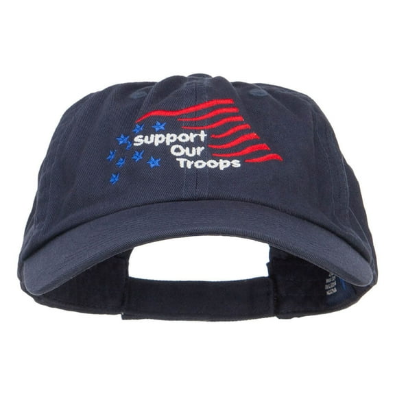 Support Our Troops Embroidered Low Cap - Navy OSFM