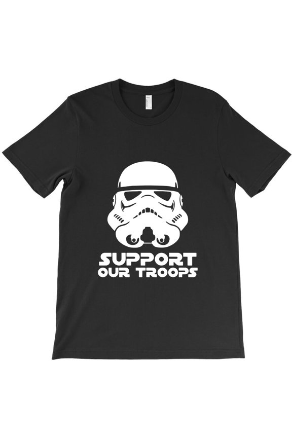 Support Our Troops, Patriotic Military Appreciation Graphic Design - Soft Touch G18372 Unisex T-Shirt, Up to Size 5XL