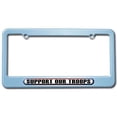 thumbnail image 1 of Support Our Troops - USA America Pride Flag License Plate Frame, 1 of 1