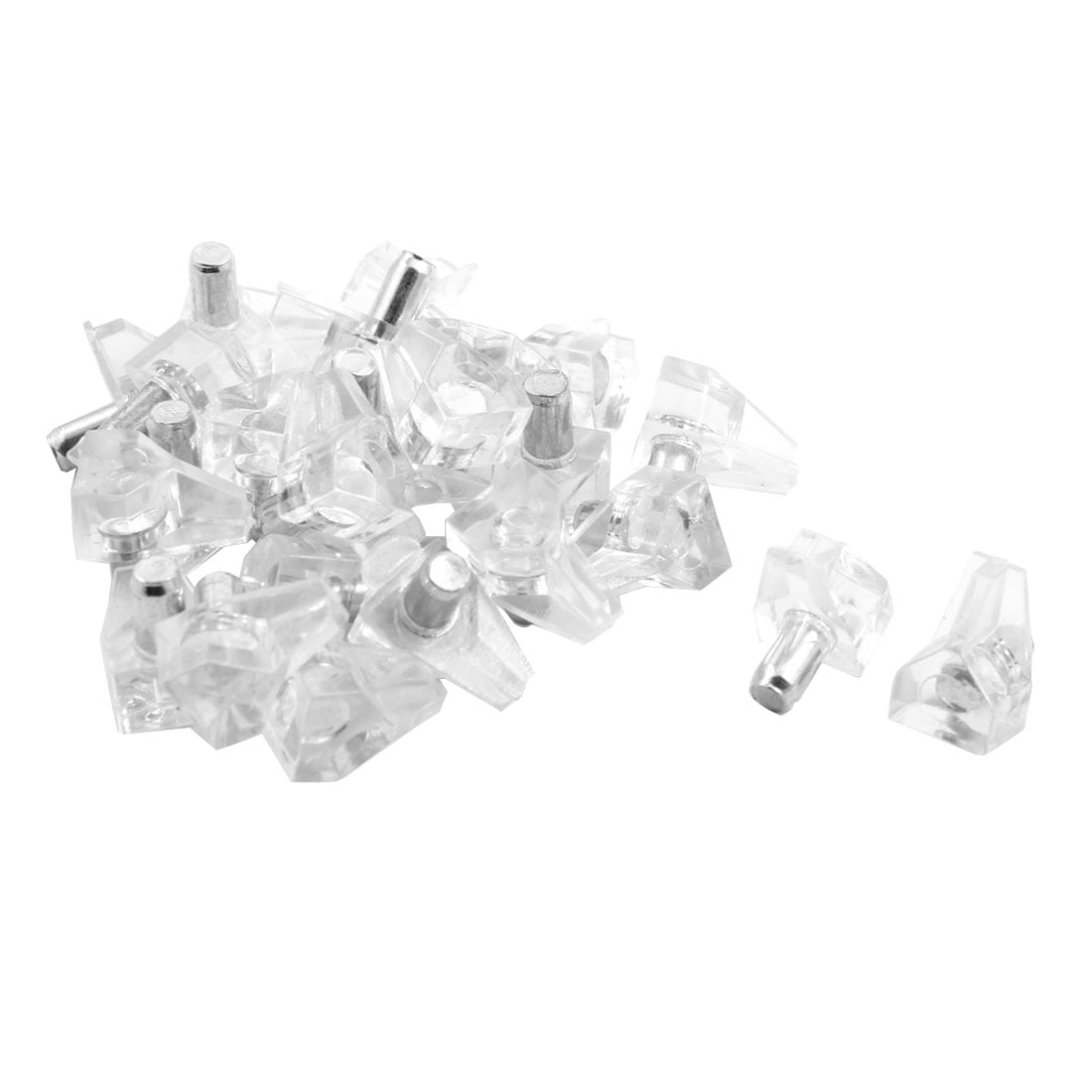 Support Peg Stud Pin Shelf Cupboard Clear 5mm Dia 25 Pcs for