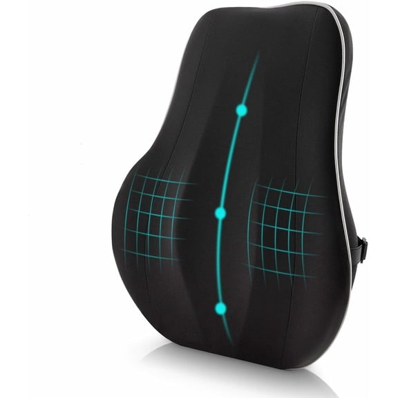Support Pillow/ Cushion,Memory Backrest with Breathable Mesh for Seat,Office/Computer Chair, and Recliner, Design for