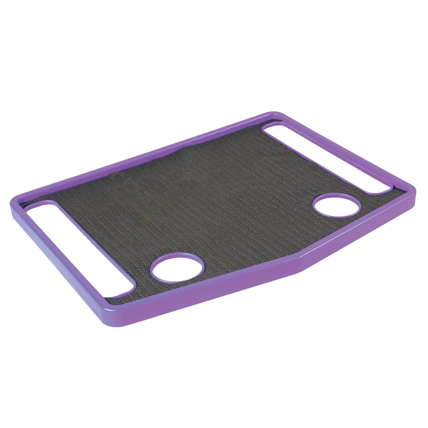 Support Plus Walker Tray Table - Mobility Table Tray for Walker, Non Slip Walker Tray Mat, Walker Accessories Mat, Cup Holder for Walker (21"x16") - Purple