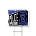thumbnail image 1 of We Support our Police Department Yard Sign 2 Pack of 12 Inch x 16 Inch Single Sided Weatherproof Heavy-Duty Plastic with Stake | Civic Engagement, Professional Display, Bold Messaging |, 1 of 7