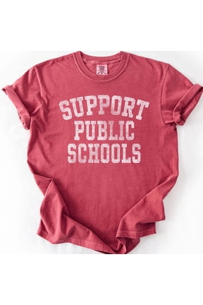 Support Public Schools Shirt, Teacher Graphic Tee, Public School Teacher Gift, Education Support Shirt, Back To School Teacher Shirt, Soft Cotton Unisex T-Shirt