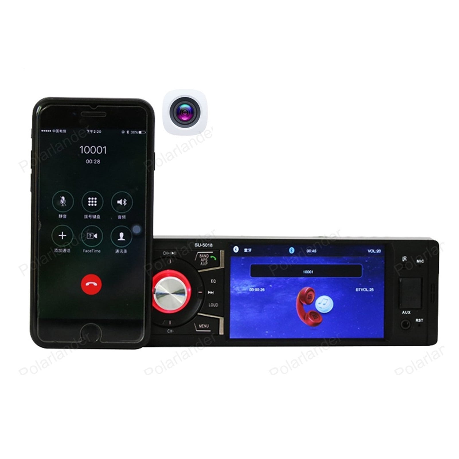 Support Rear Camera 1din Bluetooth Car Radio MP5 Player 4 Inch HD ...