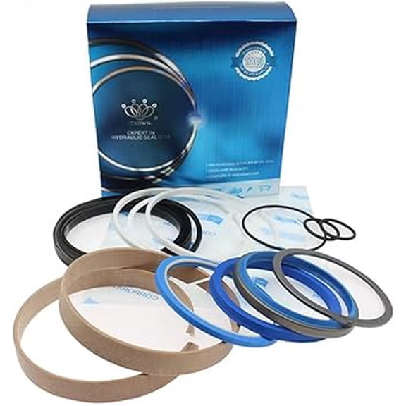 Support Ring PTFE Wr Wear Ring Compatible with Excavator Hydraulic Cylinder Seal Kit 50 * 44 * 8mm-2pc set