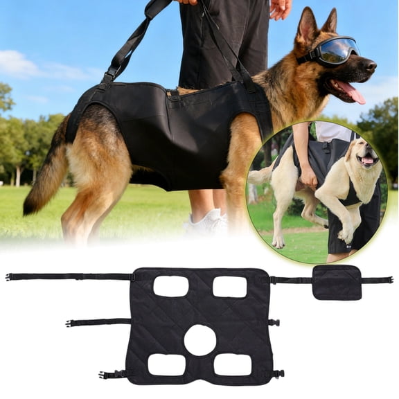 Support Slings for Dogs Pet Rehabilitation and Mobility Assistance, Pet Dog Leg Support Sling Adjustable Retractable Breathable Lift Harness XL
