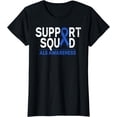 thumbnail image 1 of Support Squad ALS Awareness Month Blue Ribbon Support Team T-Shirt, 1 of 4