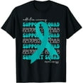 thumbnail image 1 of Support Squad Addiction Recovery Awareness Teal Ribbon Hope T-Shirt, 1 of 3