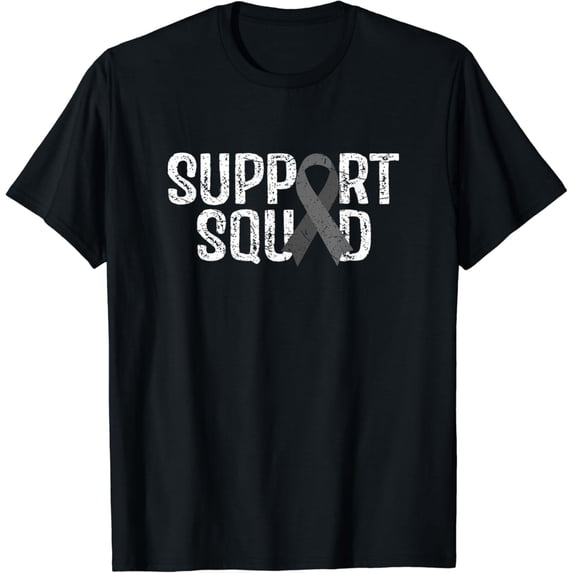 Support Squad Brain Cancer Awareness T-Shirt