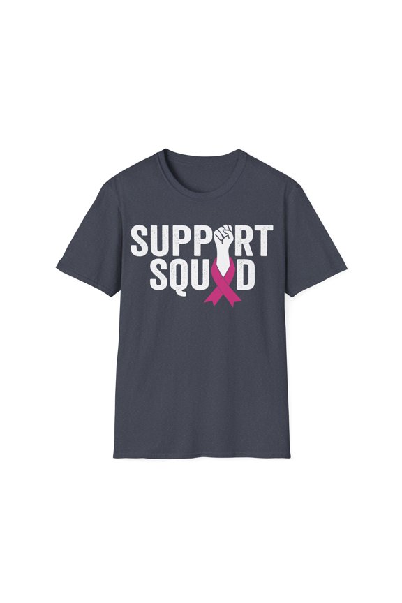 Support Squad Breast Cancer Awareness Month Pink Ribbon TShirt