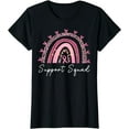thumbnail image 1 of Support Squad Breast Cancer Awareness Survivor Pink Rainbow T-Shirt, 1 of 3