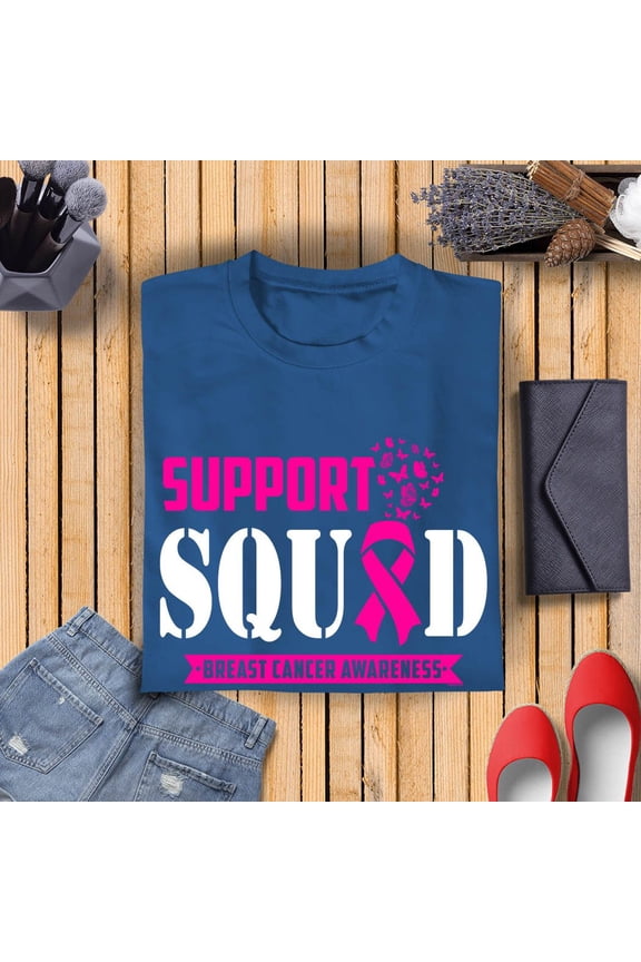 Support Squad Breast Cancer Awareness T-shirt for Men and Women