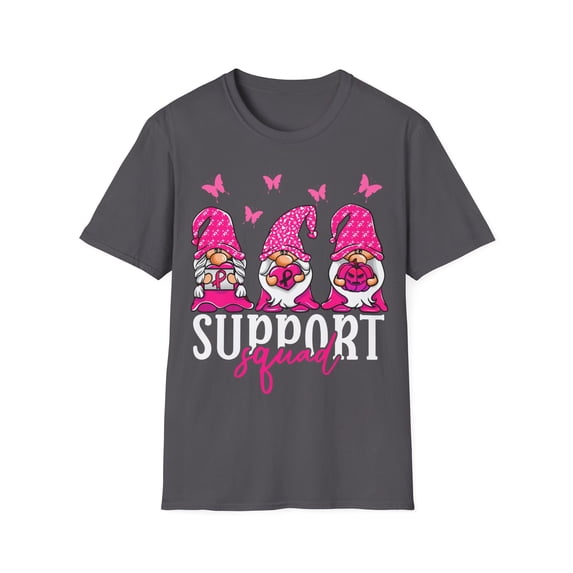 Support Squad Breast Cancer - Gnome Support Squad Graphic Unisex T-Shirt