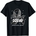 thumbnail image 1 of Support Squad Butterfly Black Ribbon Melanoma Cancer Gifts T-Shirt, 1 of 4
