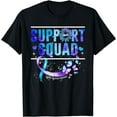 thumbnail image 1 of Support Squad Butterfly Purple Blue Ribbon Emanuel Syndrome T-Shirt, 1 of 2