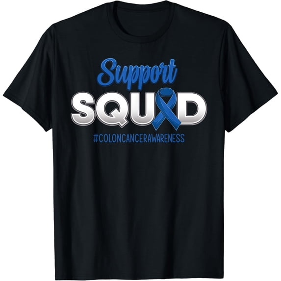 Support Squad Colon Cancer Awareness Strong For Men Women T-Shirt