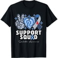 thumbnail image 1 of Support Squad Diabetes Awareness T1D Type 1 Men Women Kid T-ShirtMen's and women's gift, black and white T-shirt, size: Extra large S-4XL, 1 of 4
