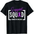 thumbnail image 1 of Support Squad Domestic Violence Awareness Purple Ribbon T-Shirt, 1 of 4