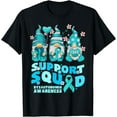 thumbnail image 1 of Support Squad Dysautonomia Awareness Gnome Ribbon Flower T-Shirt, 1 of 2