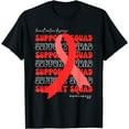 thumbnail image 1 of Support Squad Heart Valve Disease Awareness Red Ribbon T-Shirt, 1 of 4
