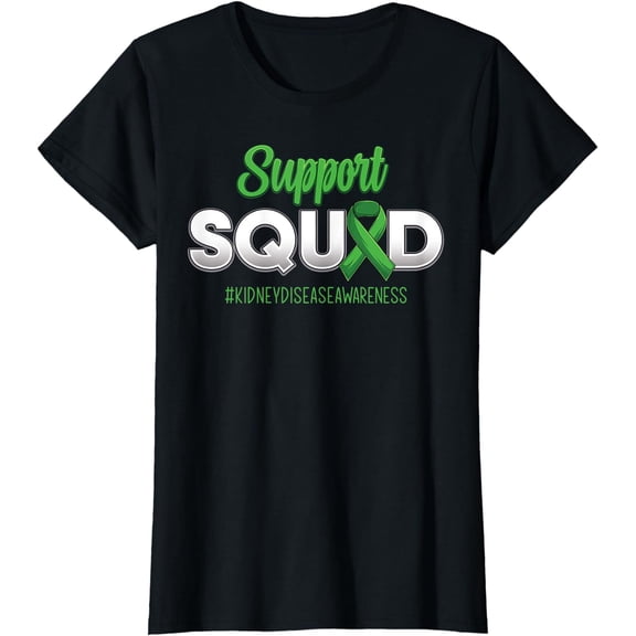 Support Squad Kidney Disease Awareness Fighting Men Women T-Shirt
