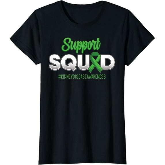 Support Squad Kidney Disease Awareness Fighting Men Women T-Shirt