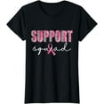 thumbnail image 1 of Support Squad Leopard Pink Warrior Breast Cancer Awareness T-Shirt, 1 of 3