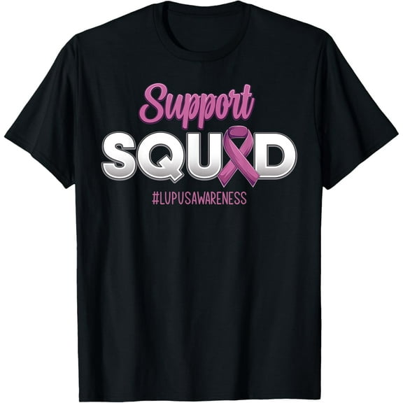 Support Squad Lupus Awareness Fighting Warrior For Men Women T-Shirt