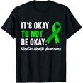 thumbnail image 1 of Support Squad Mental Health Awareness Lime Green Ribbon T-ShirtMen and women, Black T-shirt, size: Extra large, 1 of 4