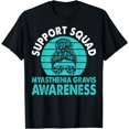 thumbnail image 1 of Support Squad Myasthenia Gravis Awareness Month Teal Ribbon T-Shirt, 1 of 4