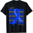 thumbnail image 1 of Support Squad Myositis Awareness Blue Ribbon Fighter Hope T-Shirt, 1 of 2