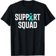 thumbnail image 1 of Support Squad Ovarian Cancer Raise Ovarian Cancer Awareness T-Shirt, 1 of 6