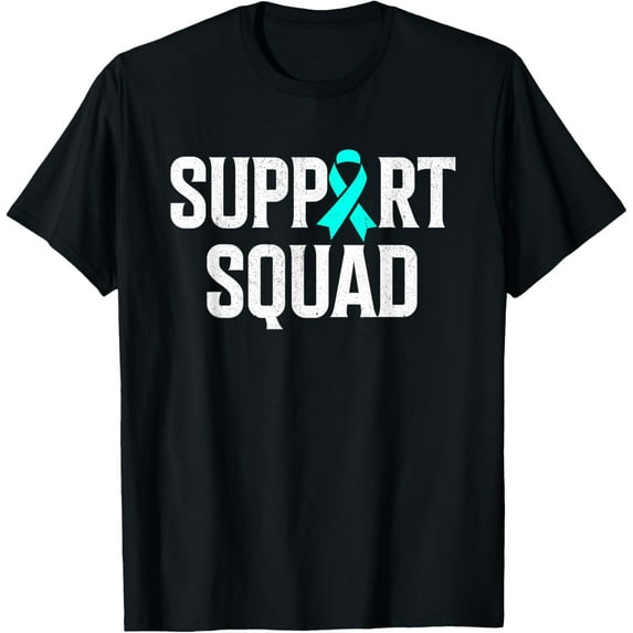 Support Squad Ovarian Cancer Raise Ovarian Cancer Awareness T-Shirt