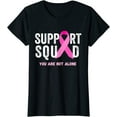 thumbnail image 1 of Support Squad Pink Ribbon Breast Cancer Awareness T-Shirt, 1 of 3