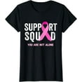 thumbnail image 1 of Support Squad Pink Ribbon Breast Cancer Awareness T-Shirt, 1 of 4