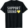 thumbnail image 1 of Support Squad Sarcoma Cancer Awareness Yellow Ribbon T-Shirt, 1 of 4