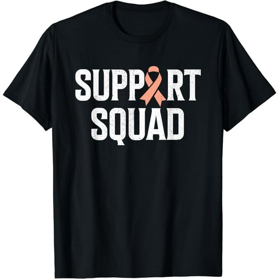 Support Squad Support Uterine Cancer Awareness T-Shirt