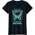 thumbnail image 1 of Support Squad Teal Ribbon Ovarian Cancer Awareness Month T-Shirt, 1 of 2