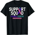 thumbnail image 1 of Support Squad Thyroid Cancer Awareness Month Ribbon Family T-Shirt, 1 of 3