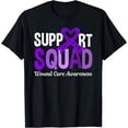 thumbnail image 1 of Support Squad Wound Care Awareness Purple Ribbon T-Shirt, 1 of 4